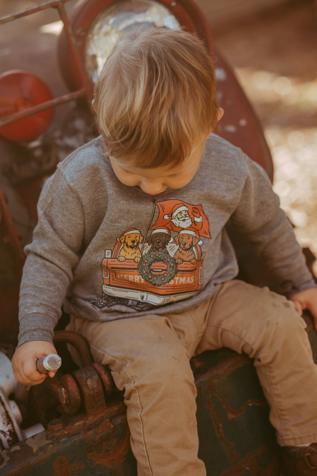 Santa Truck Toddler Crewneck Sweatshirt