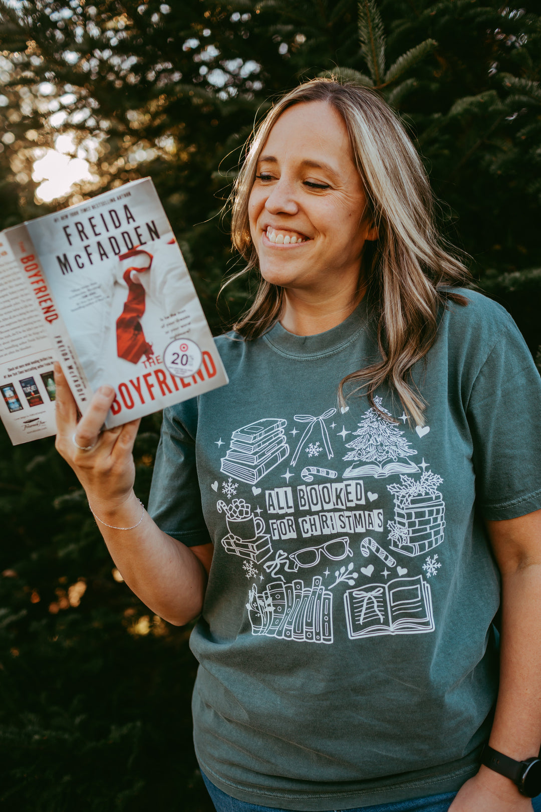 All Booked For Christmas T-Shirt