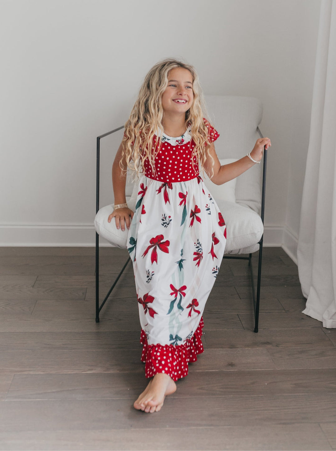 Christmas Bow Lounge Gown