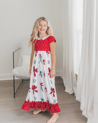Christmas Bow Lounge Gown