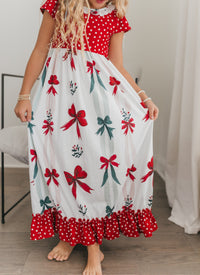 Christmas Bow Lounge Gown