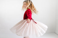 Red Velvet Tulle Dress