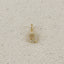 18k Gold filled  Micro CZ Initial Letter Charm