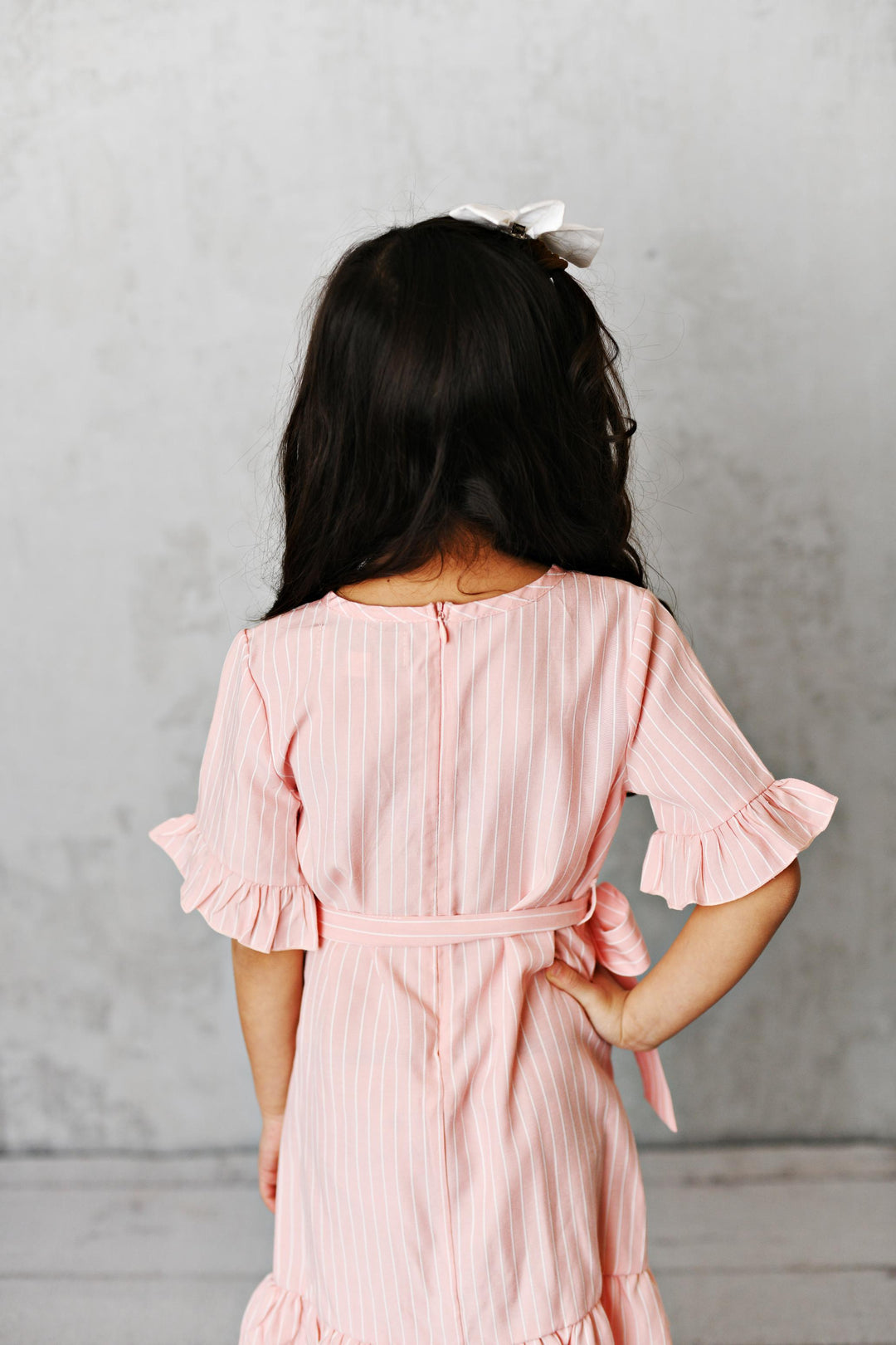 Pink Stripe Tie Dress
