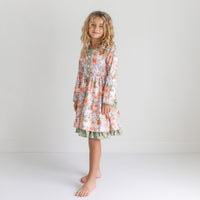 Sage Floral Dress