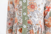 Sage Floral Dress