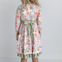 Sage Floral Dress