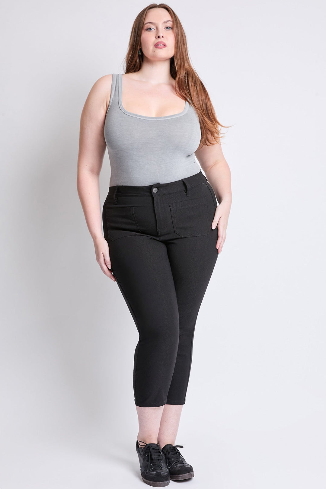 Women's Plus Hyperstretch Crop Straight Leg Pants