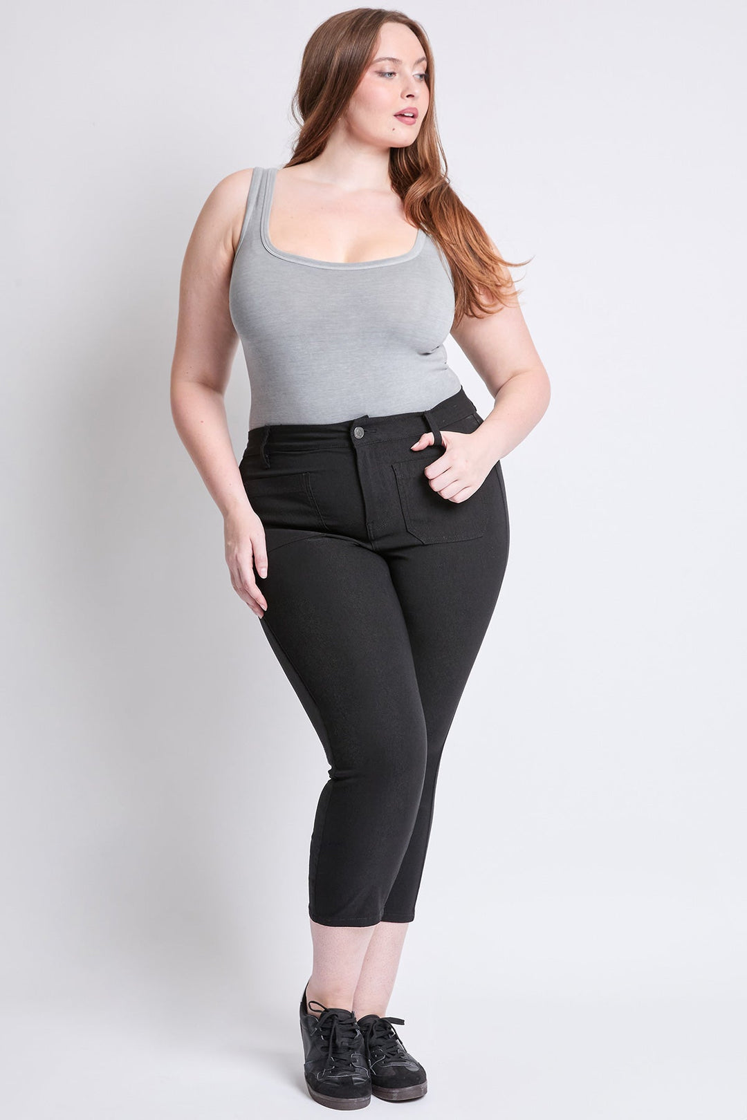 Women's Plus Hyperstretch Crop Straight Leg Pants