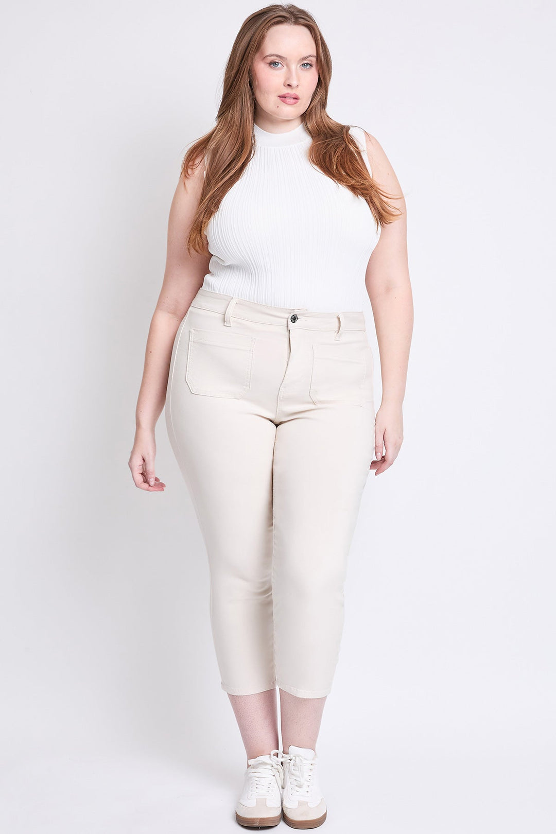 Women's Plus Hyperstretch Crop Straight Leg Pants