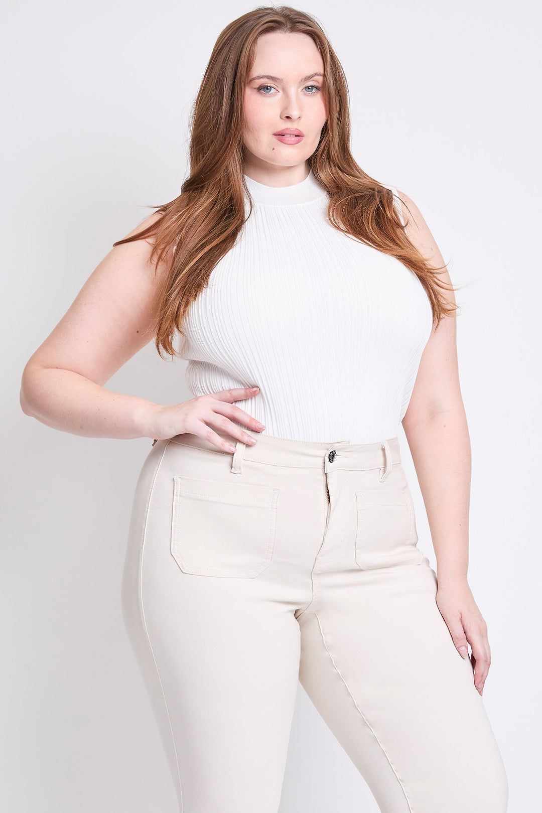 Women's Plus Hyperstretch Crop Straight Leg Pants