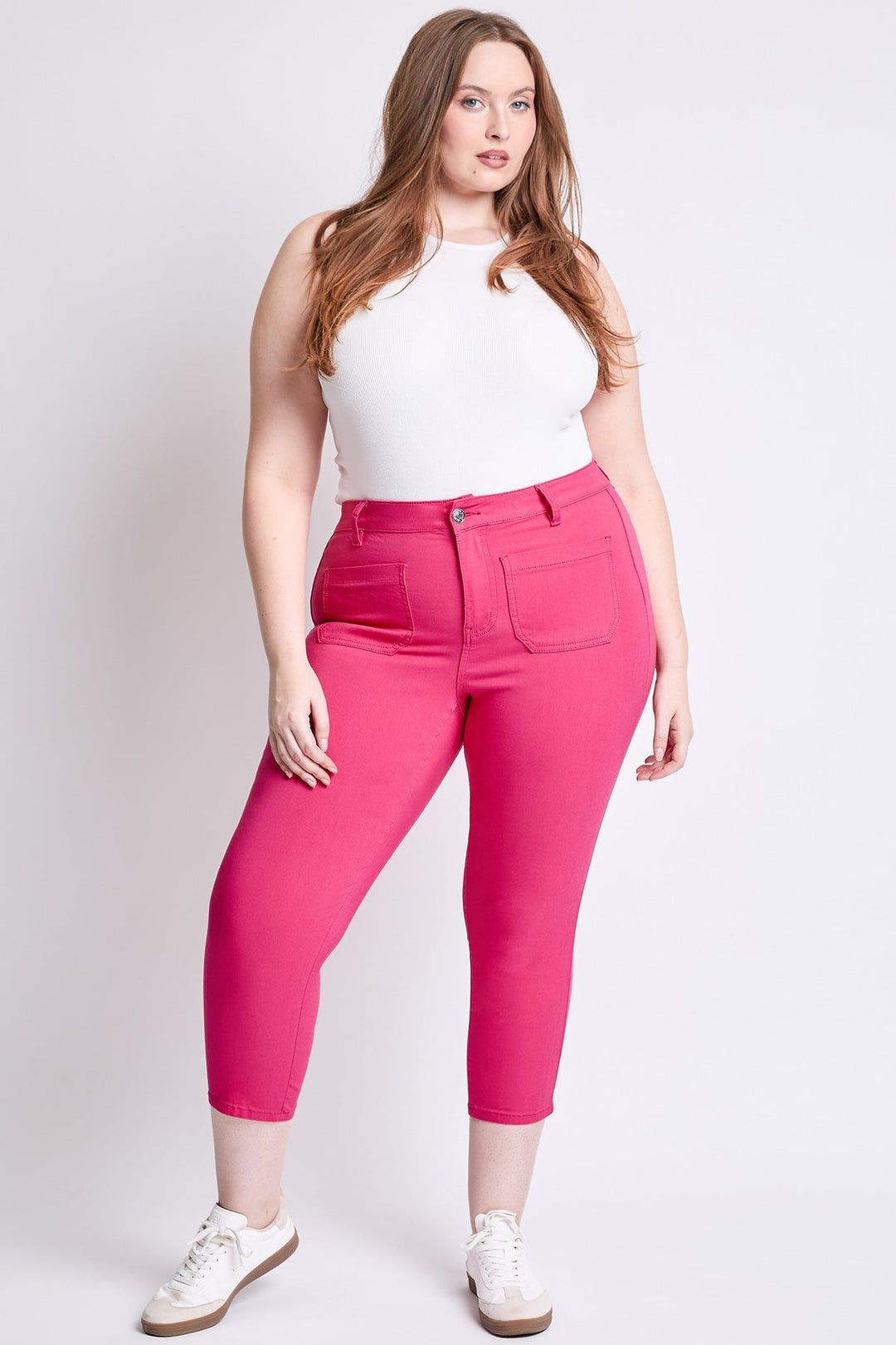 Women's Plus Hyperstretch Crop Straight Leg Pants