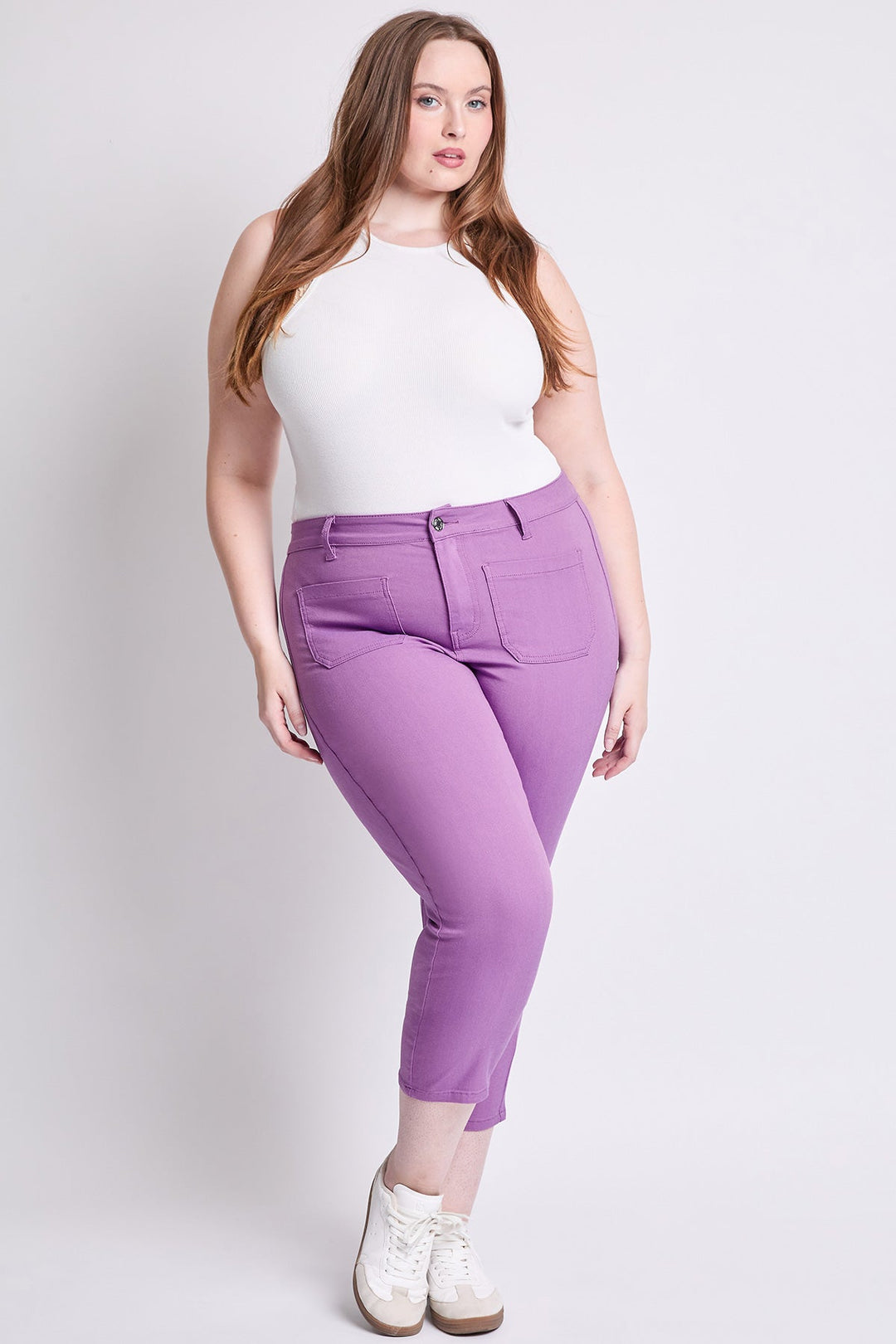 Women's Plus Hyperstretch Crop Straight Leg Pants