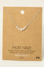Elegant Jewel Link Charm Necklace: Silver