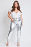 Women's Plus Hyperstretch Metallic Skinny Pants