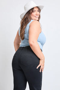 Women's Plus Hyperstretch Cropped Wide Leg Pants