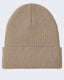 Enza Knit Cuff Beanie: Brown Sugar
