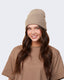 Enza Knit Cuff Beanie: Brown Sugar