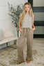 Essential Feeling Straight Leg Lounge Pants in Light in Cocoa