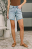 Evelyn Mid Rise Rigid Magic Dad Shorts