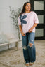 Exactly My Type Paisley Floral Applique Top