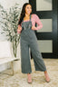 Exactly Where You Are Jumpsuit in Ash Black