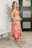 Extra Sentimental Wide Strap Tiered Dress