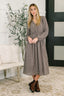 Fairytale Plot Plaid Midi Dress: Large