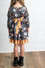 Fall Mustard Pocket Tie Dress