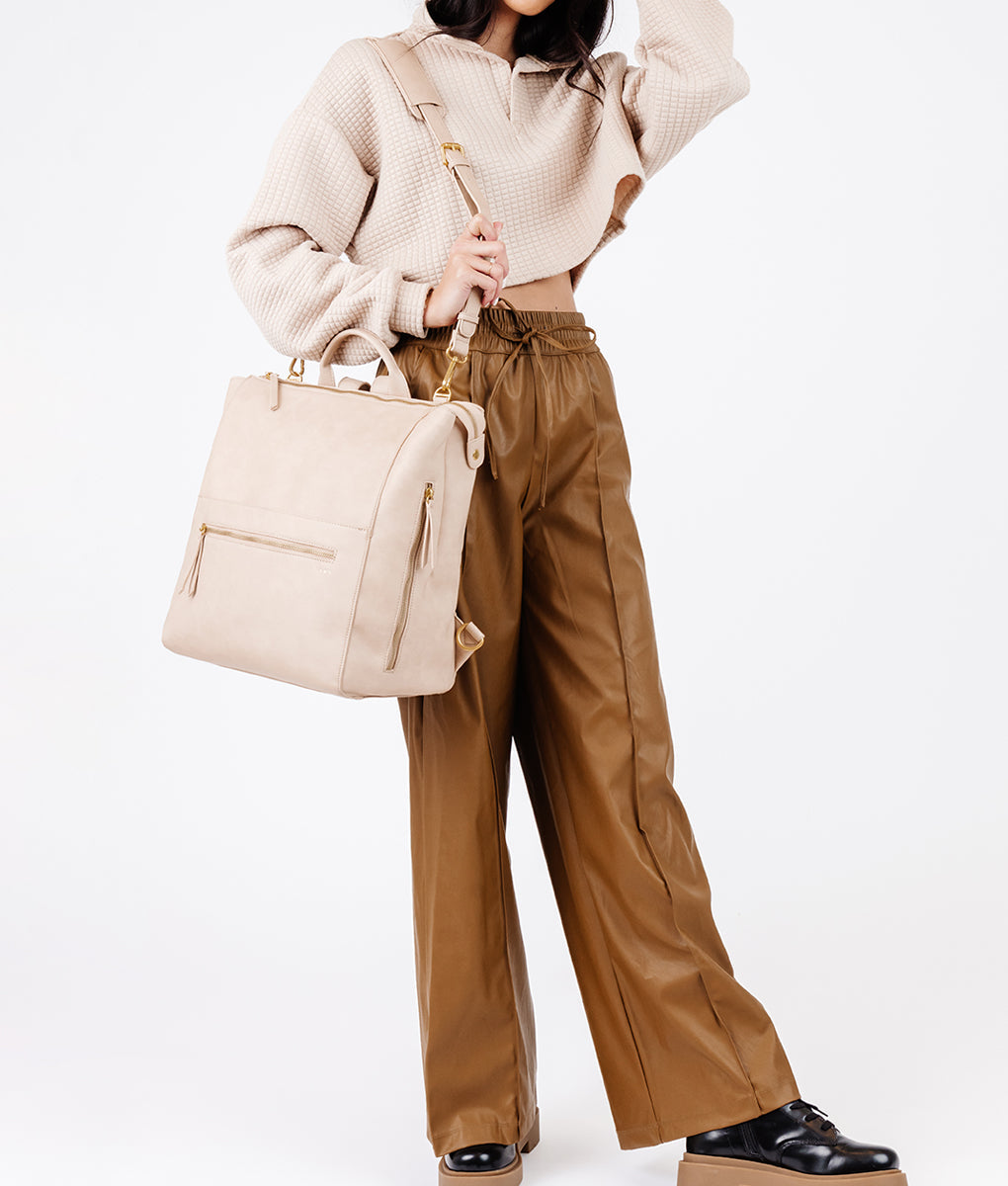 The Fawn + Nordstrom Square Diaper Bag - Beige