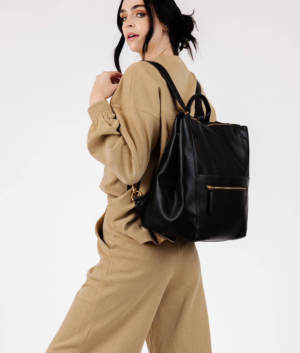 The Square Diaper Bag - Black