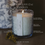 Stress Relief Soy Candle - Blue Tinted Glass Jar - 12 oz