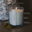 Spa Day Soy Candle - Blue Tinted Glass Jar - 12 oz