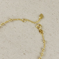 18k Gold Filled Beaded Rosary Bracelet