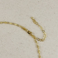 18k Gold Filled Beaded Saint Benedict Necklace