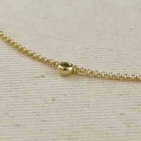 18k Gold Filled Dainty Bezel CZ Birthstone Necklace