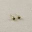 18K Gold Filled Dainty Bezel CZ Birthstone Stud Earrings