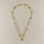 18k Gold Filled Puffy Mariner Necklace With Carabiner Clasp