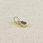 18k Gold Filled Birthstone Bezel Drop Charm