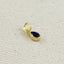 18k Gold Filled Birthstone Bezel Drop Charm