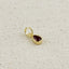 18k Gold Filled Birthstone Bezel Drop Charm