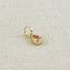18k Gold Filled Birthstone Bezel Drop Charm