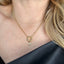 18k Gold filled  Micro CZ Initial Letter Charm