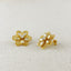 18K Gold Filled Mesh Flower Earrings