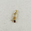 18k Gold Filled Birthstone Bezel Drop Charm