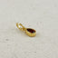 18k Gold Filled Birthstone Bezel Drop Charm