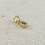 18k Gold Filled Birthstone Bezel Drop Charm