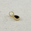 18k Gold Filled Birthstone Bezel Drop Charm