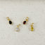 18k Gold Filled Birthstone Bezel Drop Charm