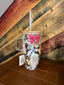 32oz Glass Tumbler With Handle and Bamboo Lid & Straw